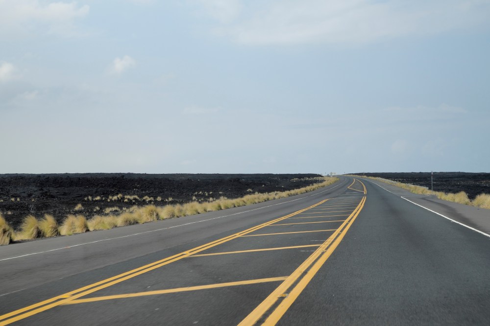 Driving Through a Lava FIeld