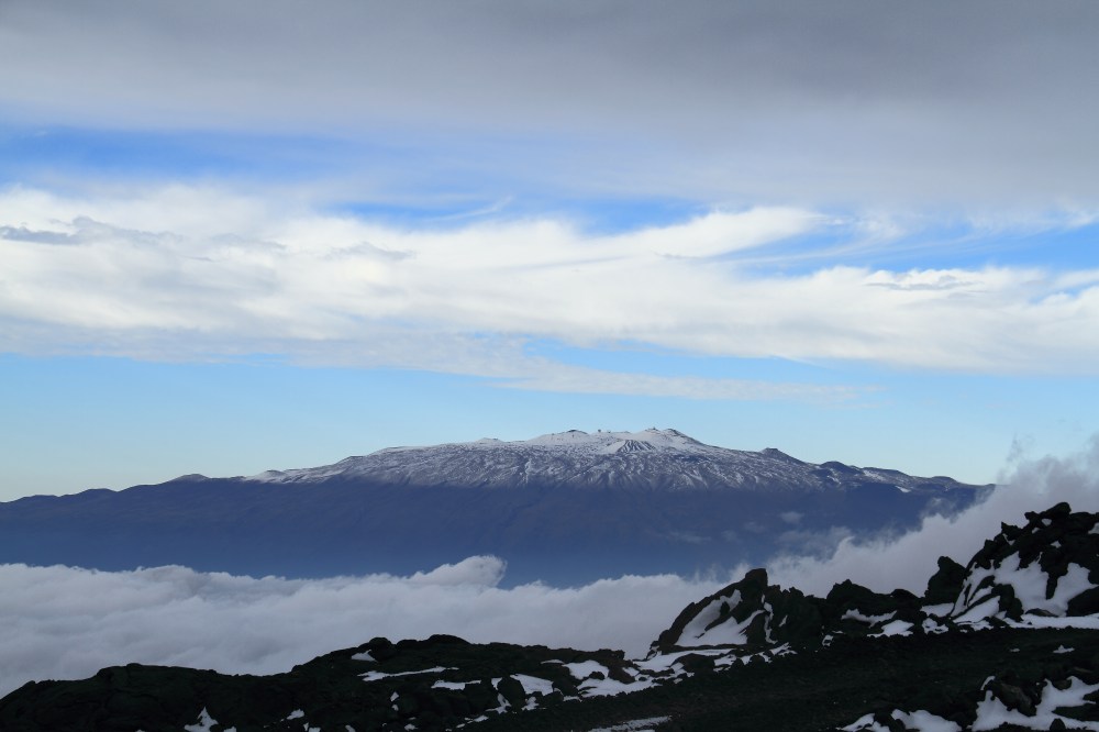 Snow on Mauna Kea.  Photo Courtesy of Cisco Naboa