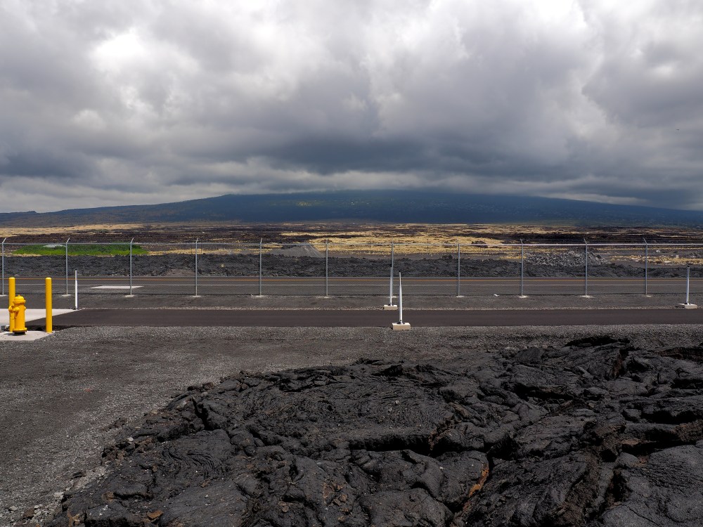 Hualalai from Kona International Airport