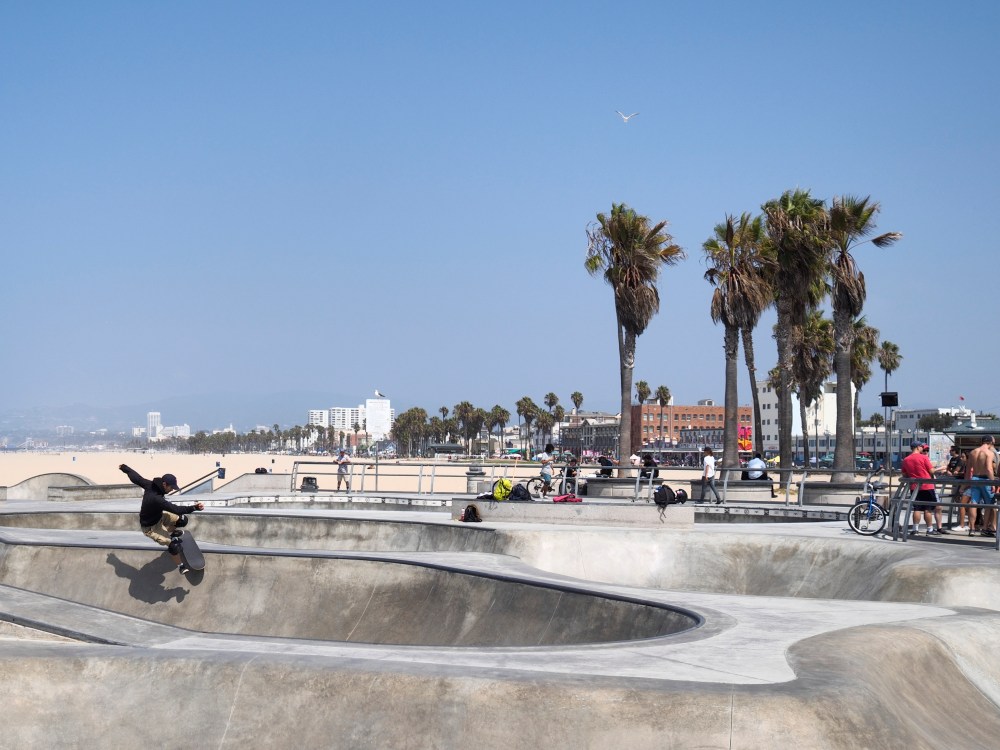 Venice with Santa Monica in the distance