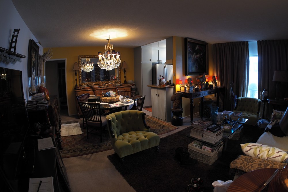 Rick's Apartment Through a Fish Eye Lens